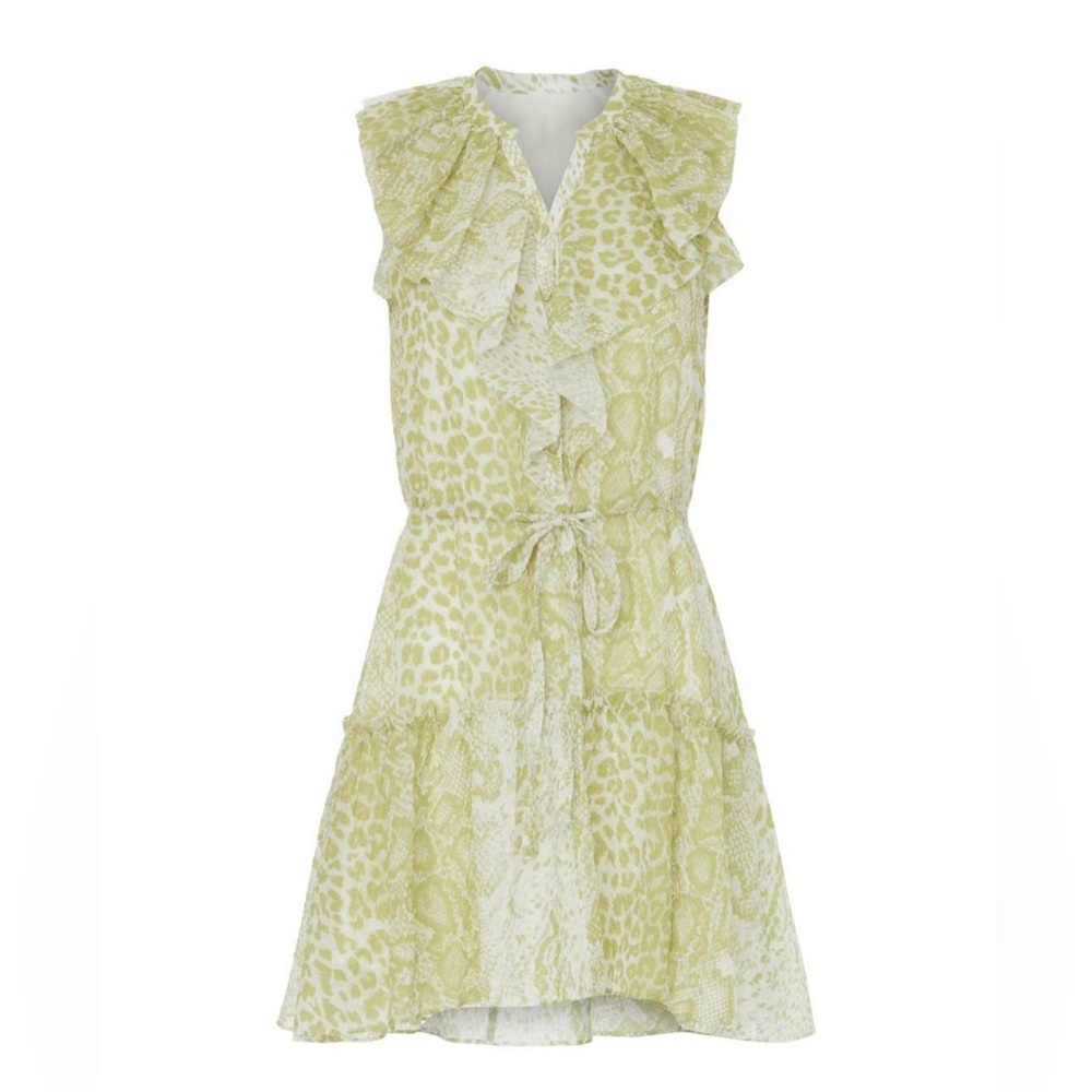 All Saints Ali Noche Snake Print Dress